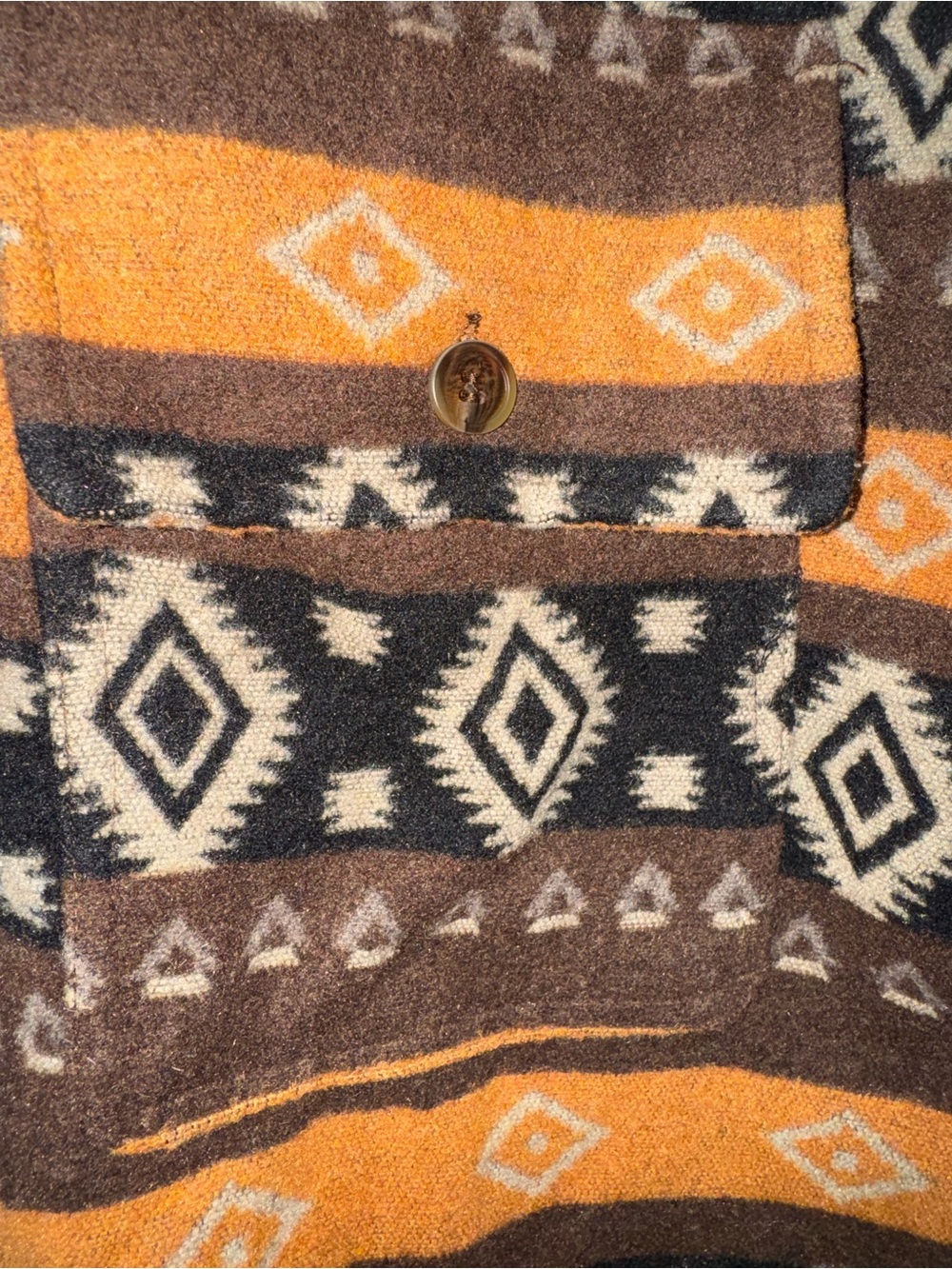 Easel Oversized Aztec Utility Shacket - Picture 6 of 8